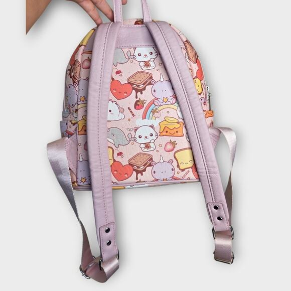 Loungefly x Smoko Sweet Treats Mini Backpack Pink Elodie Nari 10x11